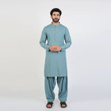 Eminent Men's Trim Fit Plain Shalwar Suits - Mist Blue, Men's Shalwar Kameez, Eminent, Chase Value