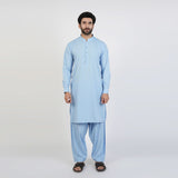 Eminent Men's Trim Fit Plain Shalwar Suits - Sky Blue, Men's Shalwar Kameez, Eminent, Chase Value