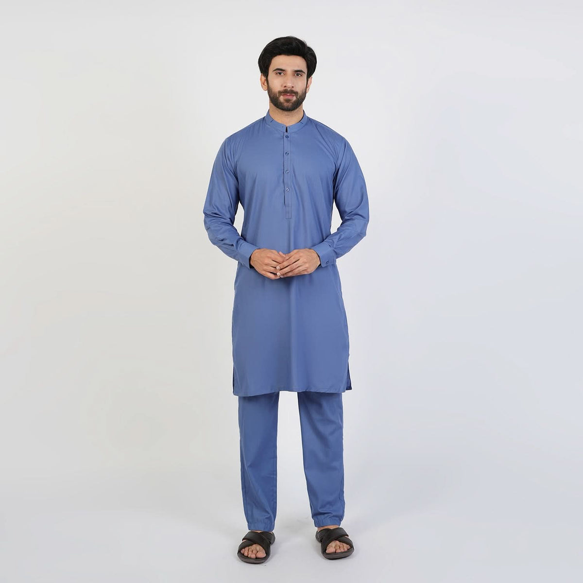 Eminent Men's Trim Kurta Pajama - Navy Blue, Men's Shalwar Kameez, Eminent, Chase Value