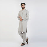 Eminent Men's Trim Kurta Pajama - Light Grey, Men's Shalwar Kameez, Eminent, Chase Value