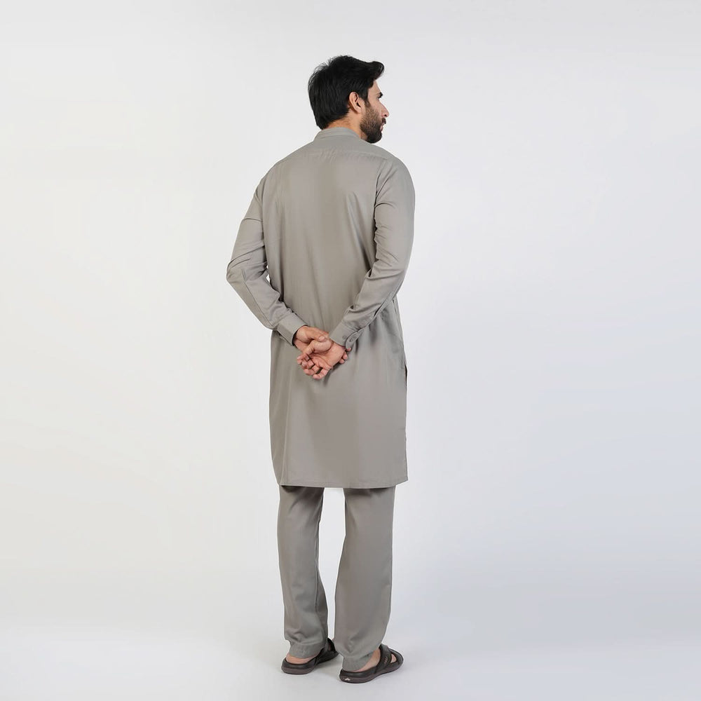 Eminent Men's Trim Kurta Pajama - Dark Grey, Men's Shalwar Kameez, Eminent, Chase Value