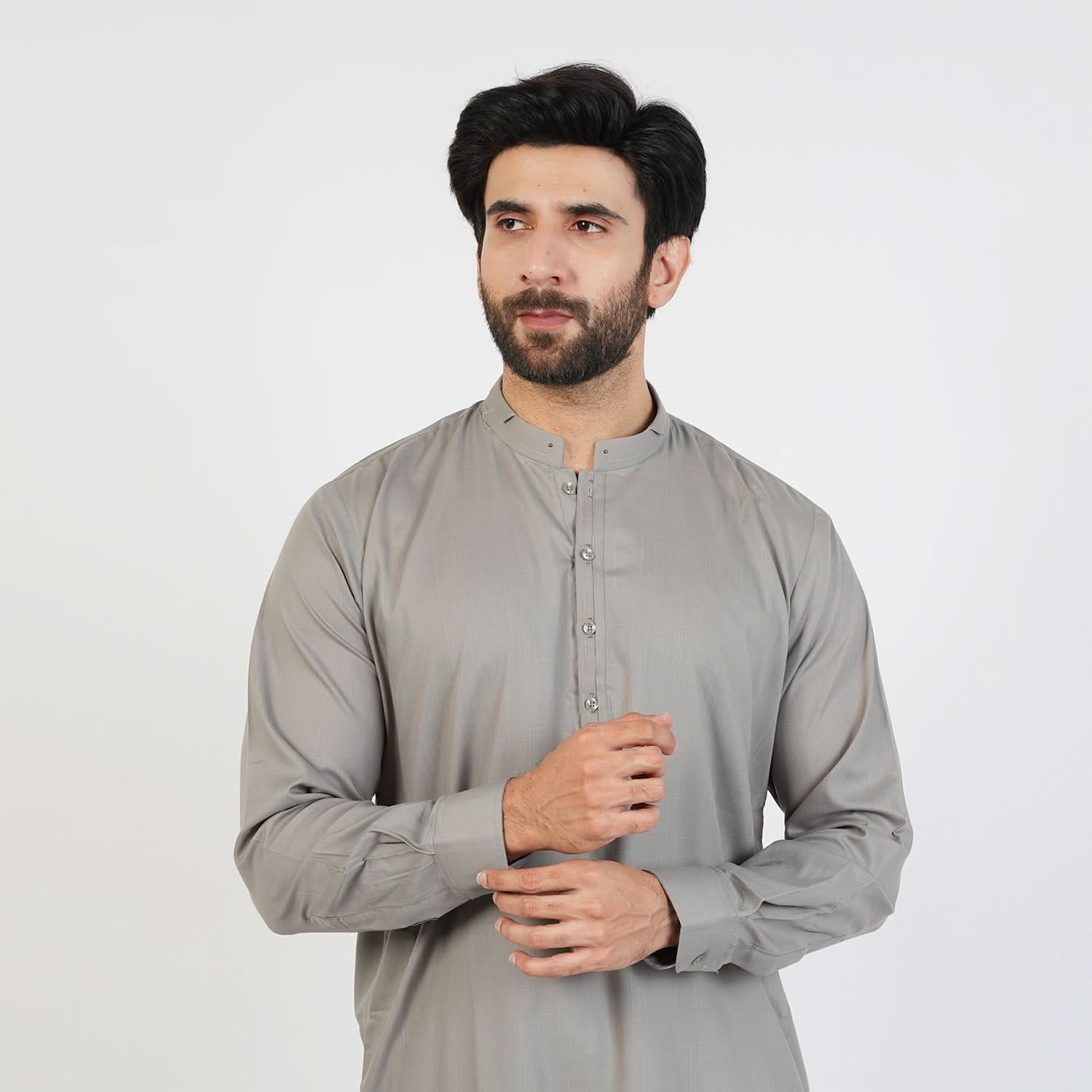 Eminent Men's Trim Kurta Pajama - Dark Grey, Men's Shalwar Kameez, Eminent, Chase Value