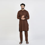 Eminent Men's Kurta Pajama Fancy Suit - Dark Brown, Men's Shalwar Kameez, Eminent, Chase Value