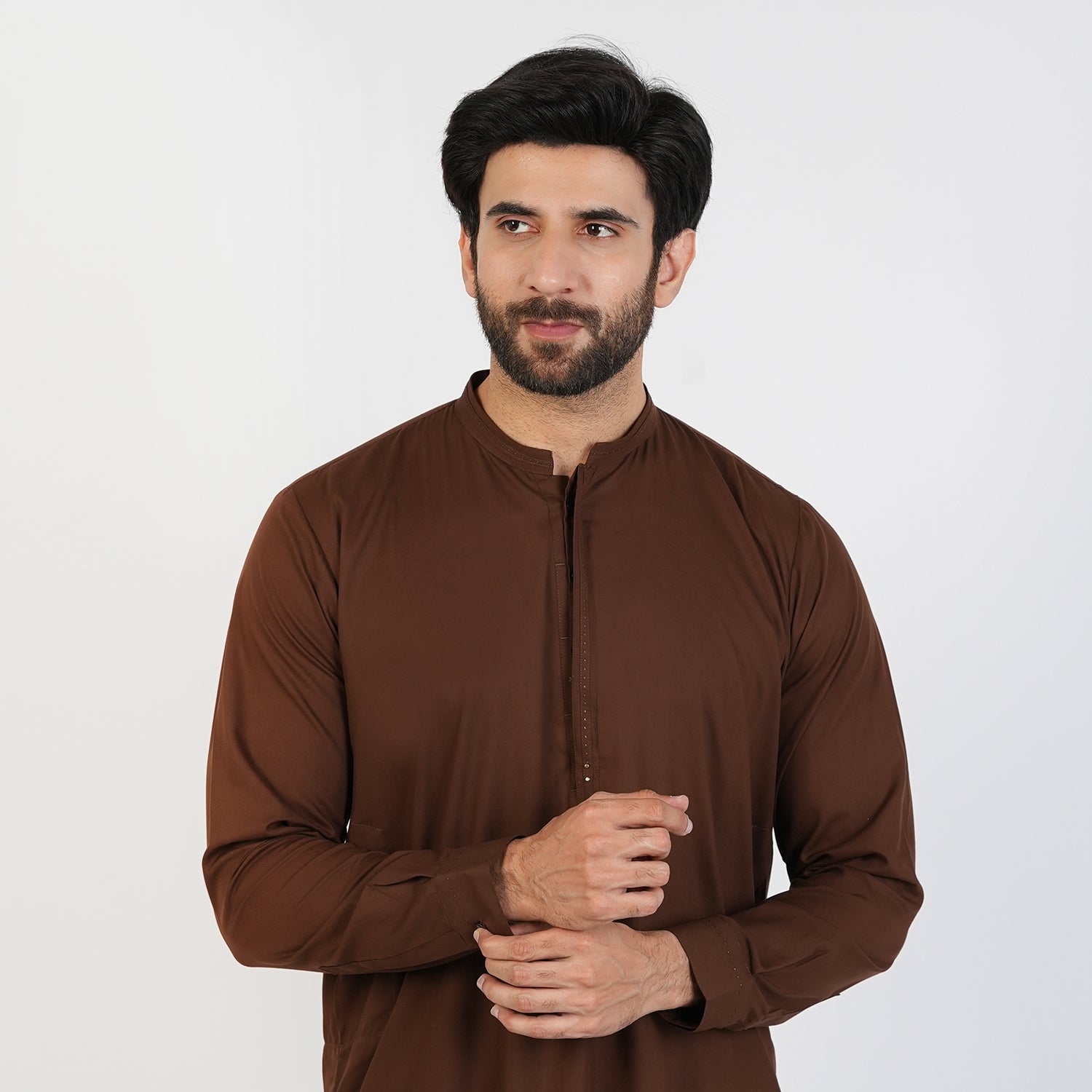 Eminent Men's Kurta Pajama Fancy Suit - Dark Brown, Men's Shalwar Kameez, Eminent, Chase Value