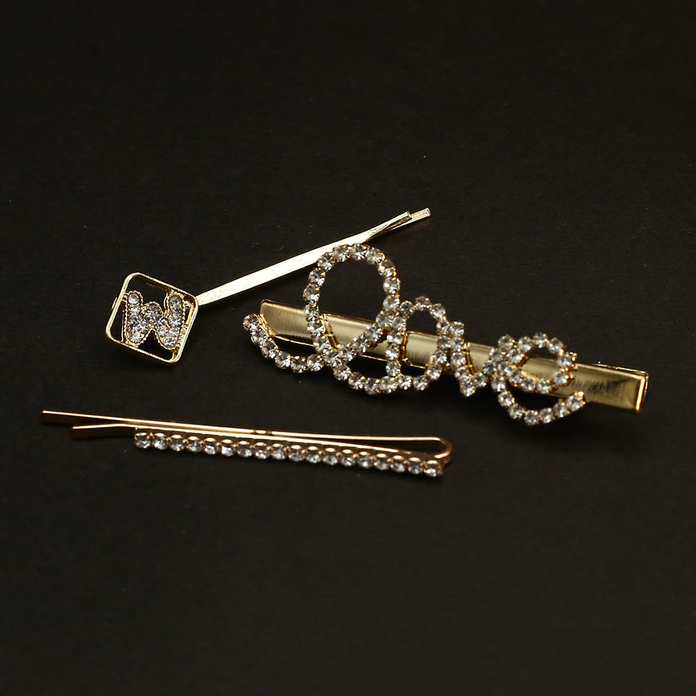 Hair Pin Card - Golden, Girls Hair Accessories, Chase Value, Chase Value