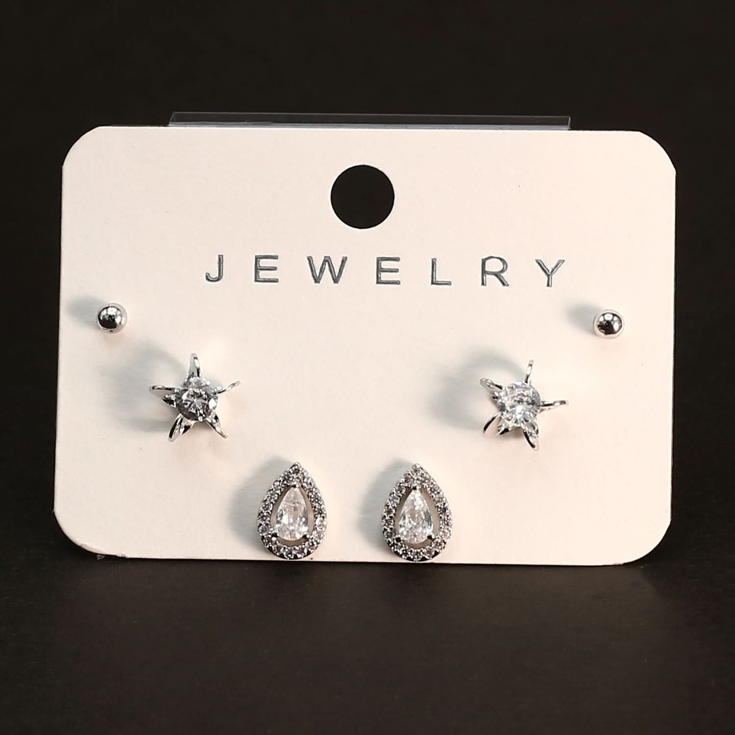 Women's Tops 3 Pcs - Silver, Women Earrings & Tops, Chase Value, Chase Value