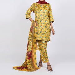 Shataj Febron Wash & Wear Unstitched Printed 3Pcs Suit - A7