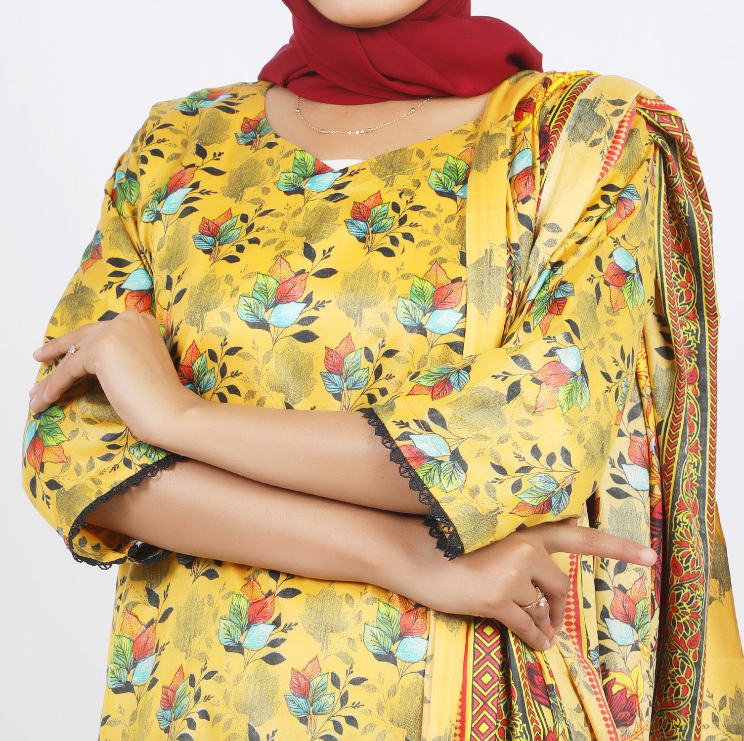 Shataj Febron Wash & Wear Unstitched Printed 3Pcs Suit - A7, Women, 3Pcs Shalwar Suit, Shataj, Chase Value