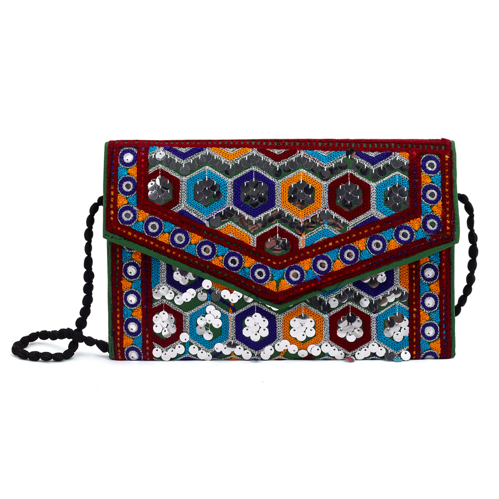 Women's Clutch Sindhi Traditional Embroidered, Women Clutches, Chase Value, Chase Value