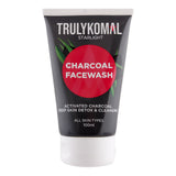 Truly Komal Charcoal Face Wash  All Skin Types  100ml, Face Washes, Truly Komal, Chase Value