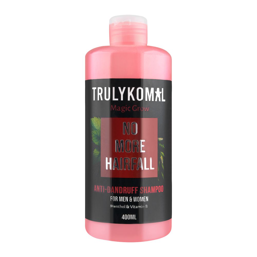 Truly Komal MagicGrow No More Hairfall Anti-Dandruff Shampoo  400ml, Shampoo & Conditioner, Truly Komal, Chase Value