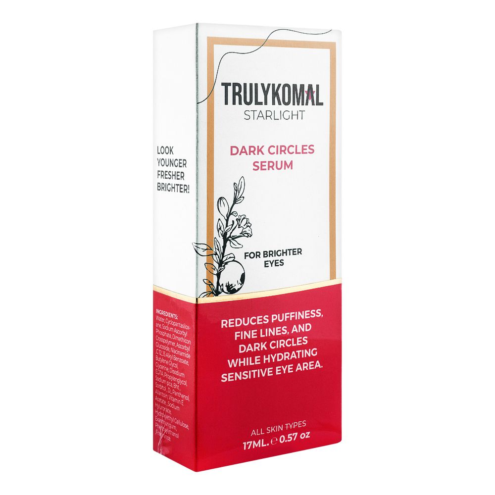 Truly Komal Starlight Dark Circles Serum  All Skin Types  17ml, Oils & Serums, Truly Komal, Chase Value
