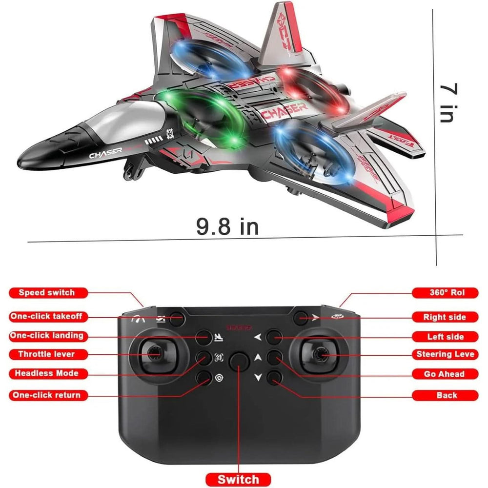 RC Drone Jet With Lightning Effect & Rechargeable Batteries | EVA Fighters, Remote Control, Chase Value, Chase Value