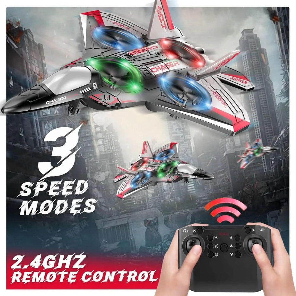 RC Drone Jet With Lightning Effect & Rechargeable Batteries | EVA Fighters, Remote Control, Chase Value, Chase Value