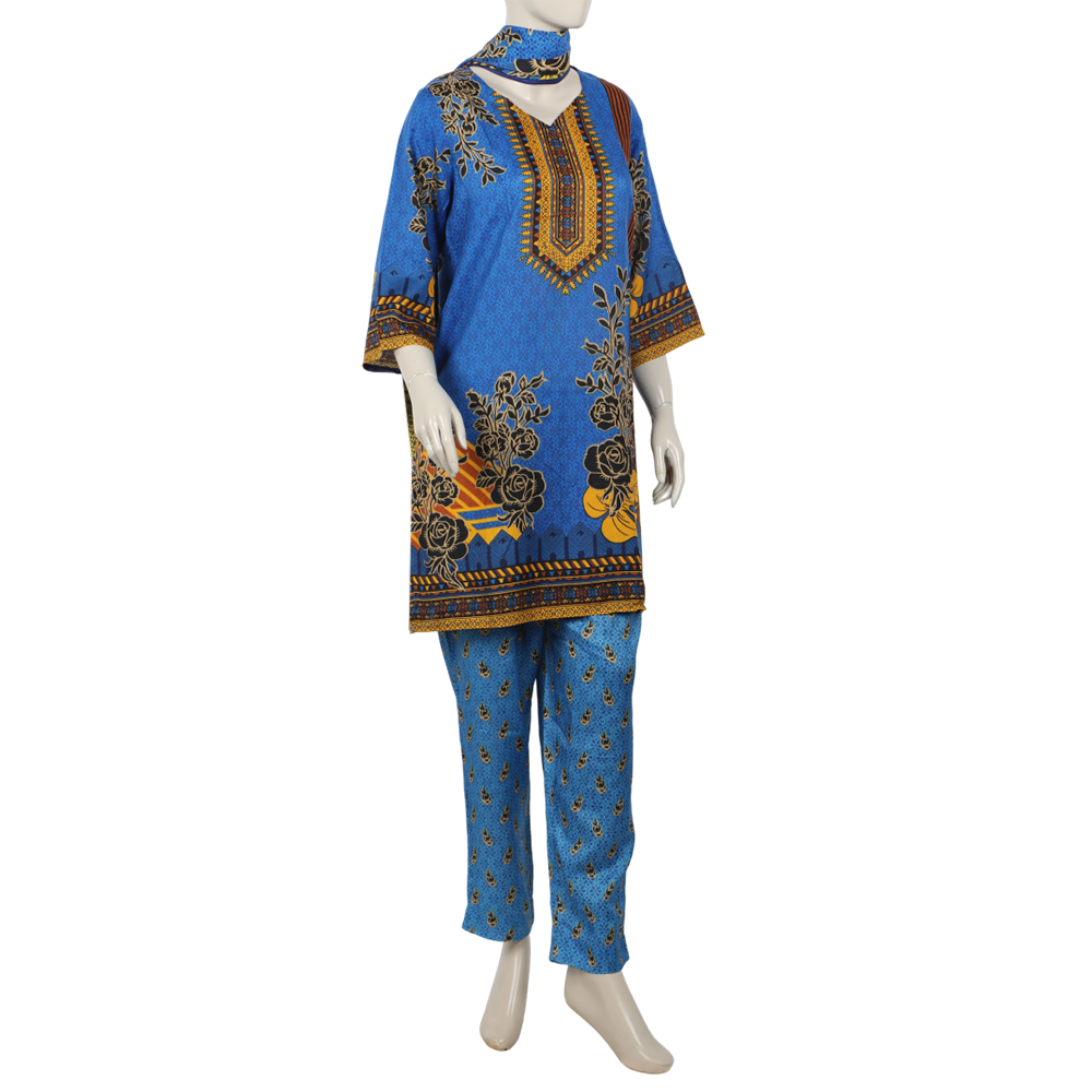 Women's Wash & Wear Unstitched 3pcs Suit - A9, Women, 3Pcs Shalwar Suit, Chase Value, Chase Value