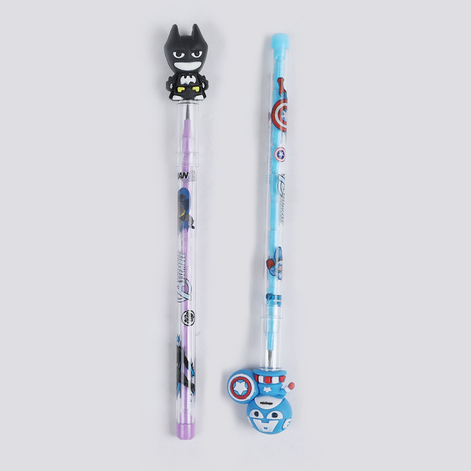 Bullet Pencil With Cartoon Character Eraser 2Pcs, Stationery Supplies, Chase Value, Chase Value