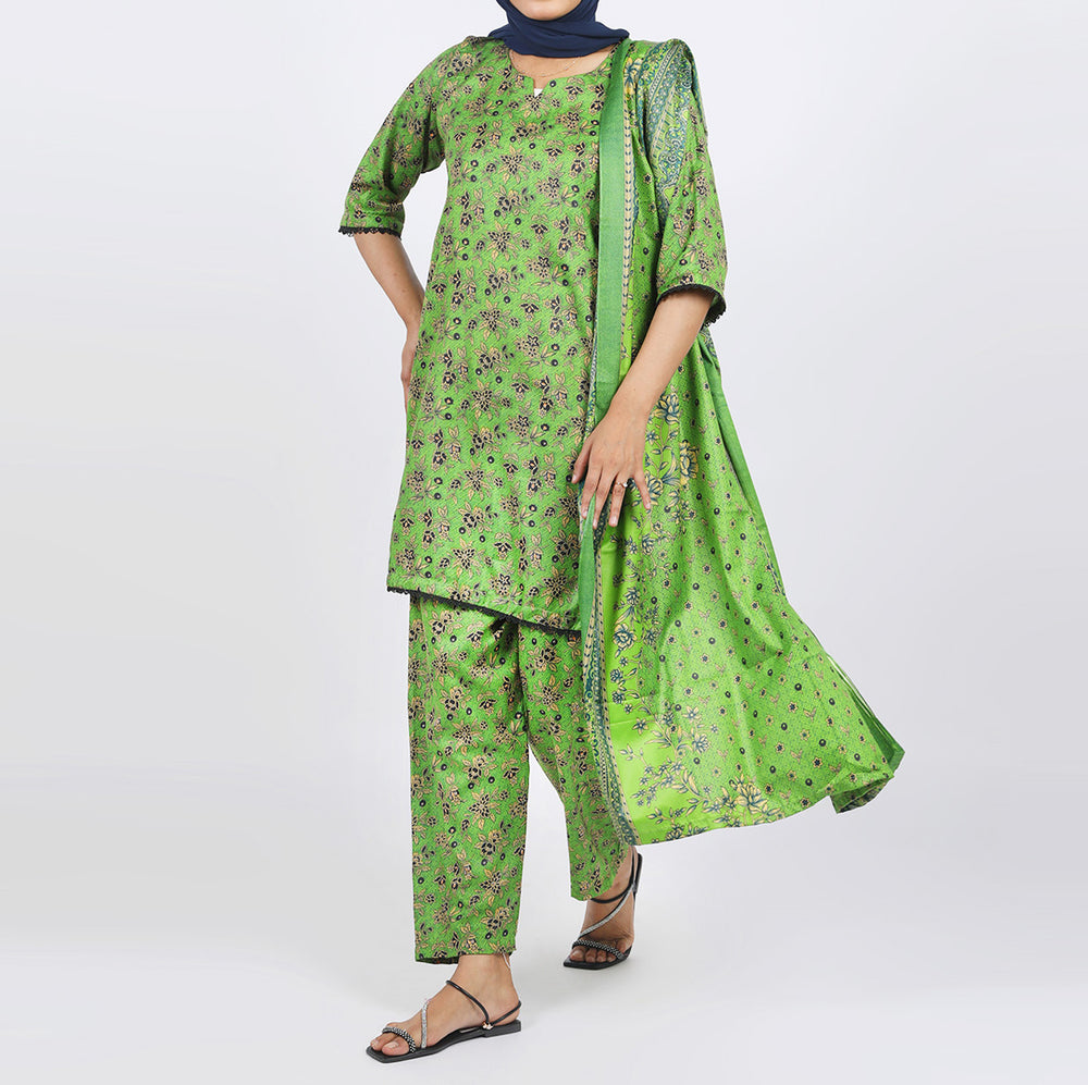 Shataj Febron Wash & Wear Unstitched Printed 3Pcs Suit - A9, Women, 3Pcs Shalwar Suit, Shataj, Chase Value
