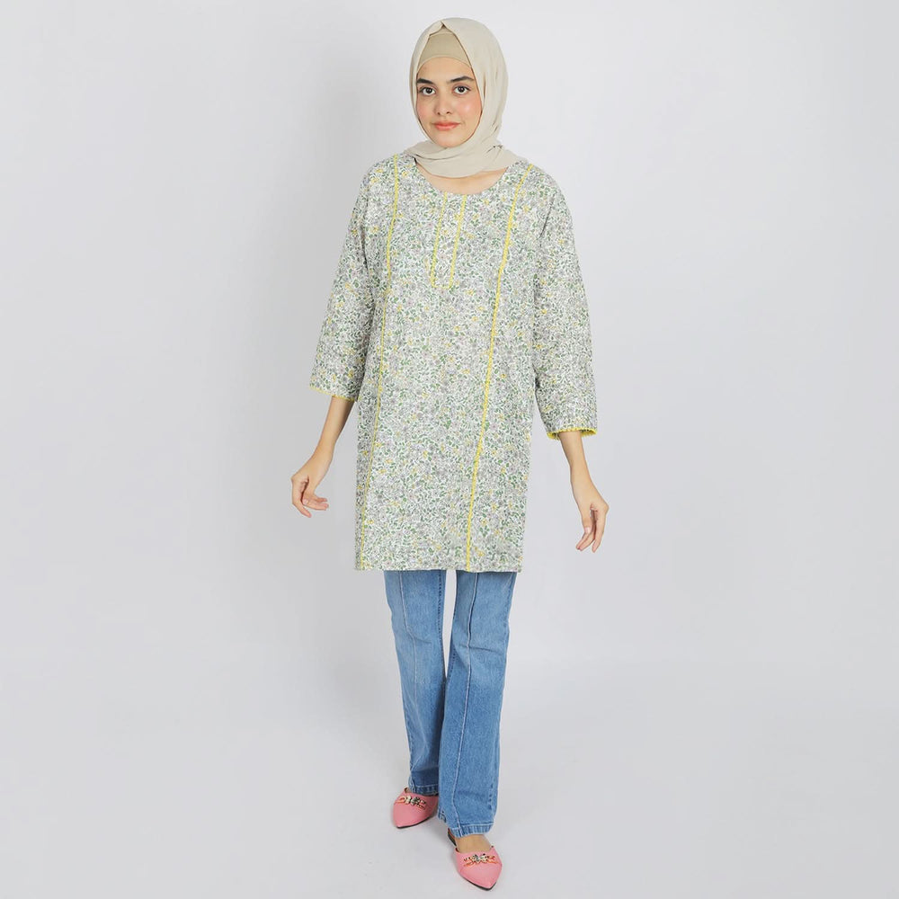 Women's Printed Kurti - Multi Color, Women Ready Kurtis, Chase Value, Chase Value