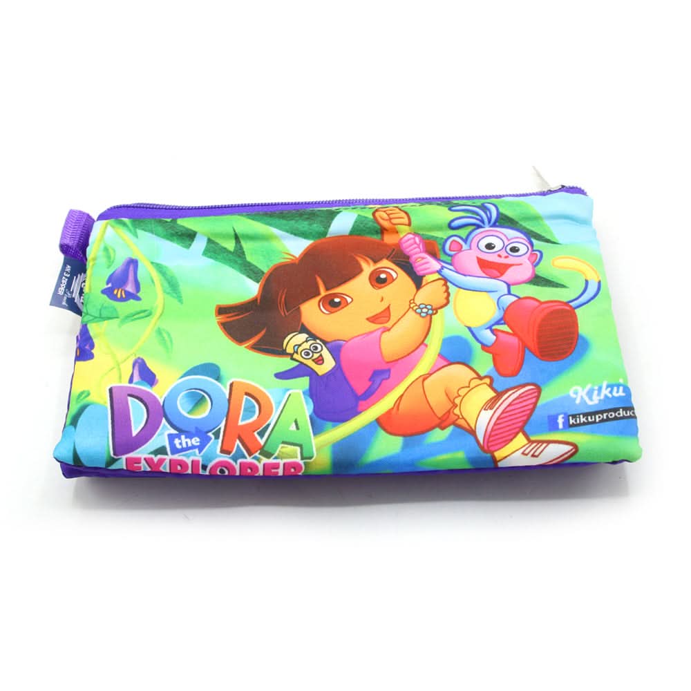 Pencil Pouch Three Zipper - Purple, Stationary Pouch & Box, Chase Value, Chase Value