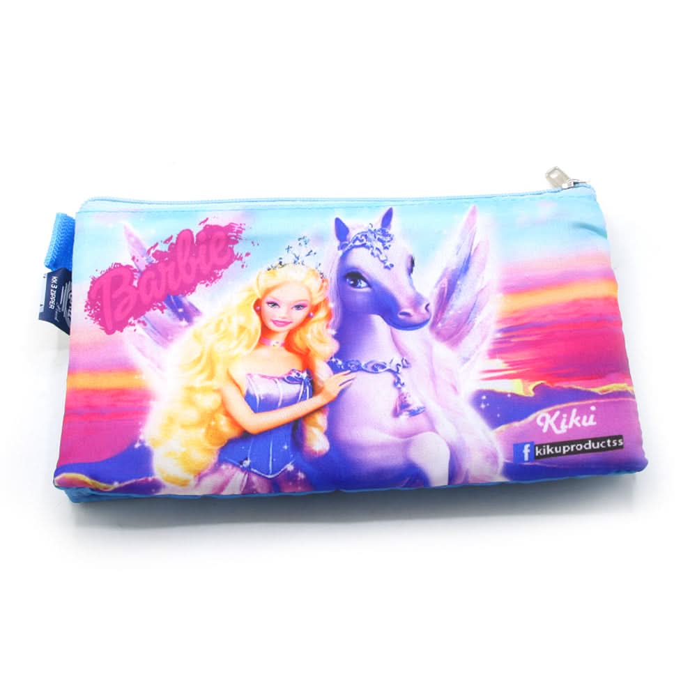 Pencil Pouch Three Zipper - Sky Blue, Stationary Pouch & Box, Chase Value, Chase Value