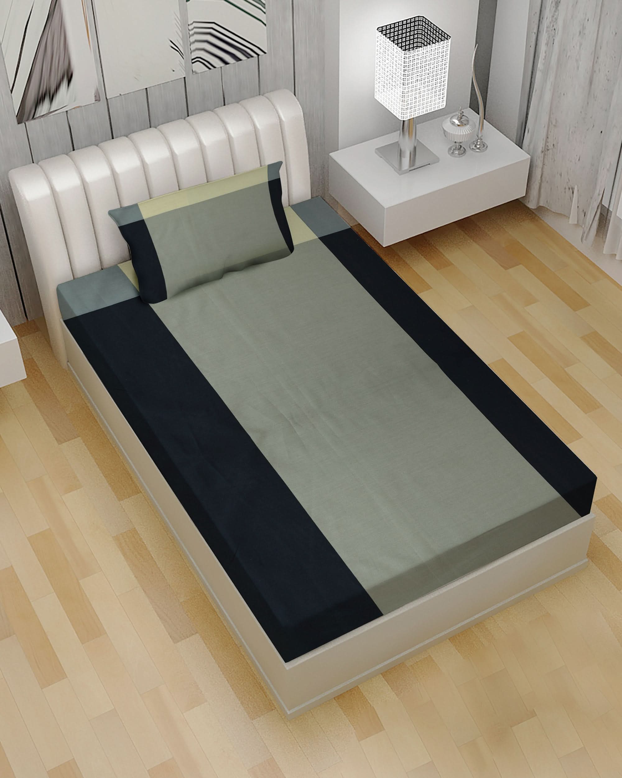 2-Piece Single Bedsheet Set, Single Size Bed Sheet, Chase Value, Chase Value