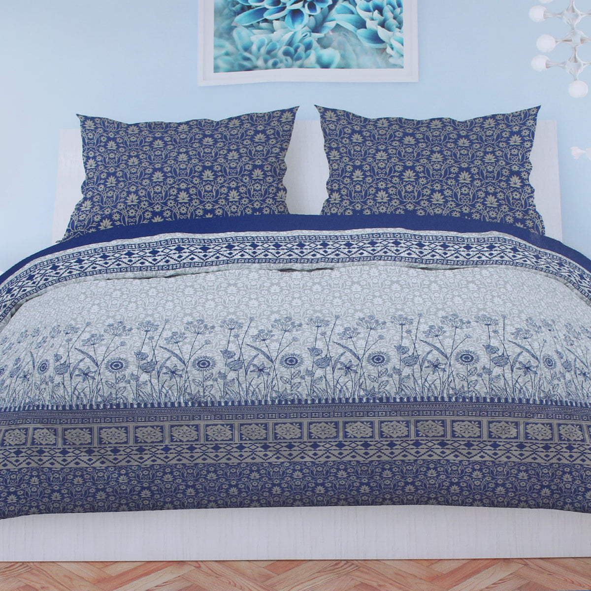 Printed King Bed Sheet - Multi Color, King Size Bed Sheet, Chase Value, Chase Value