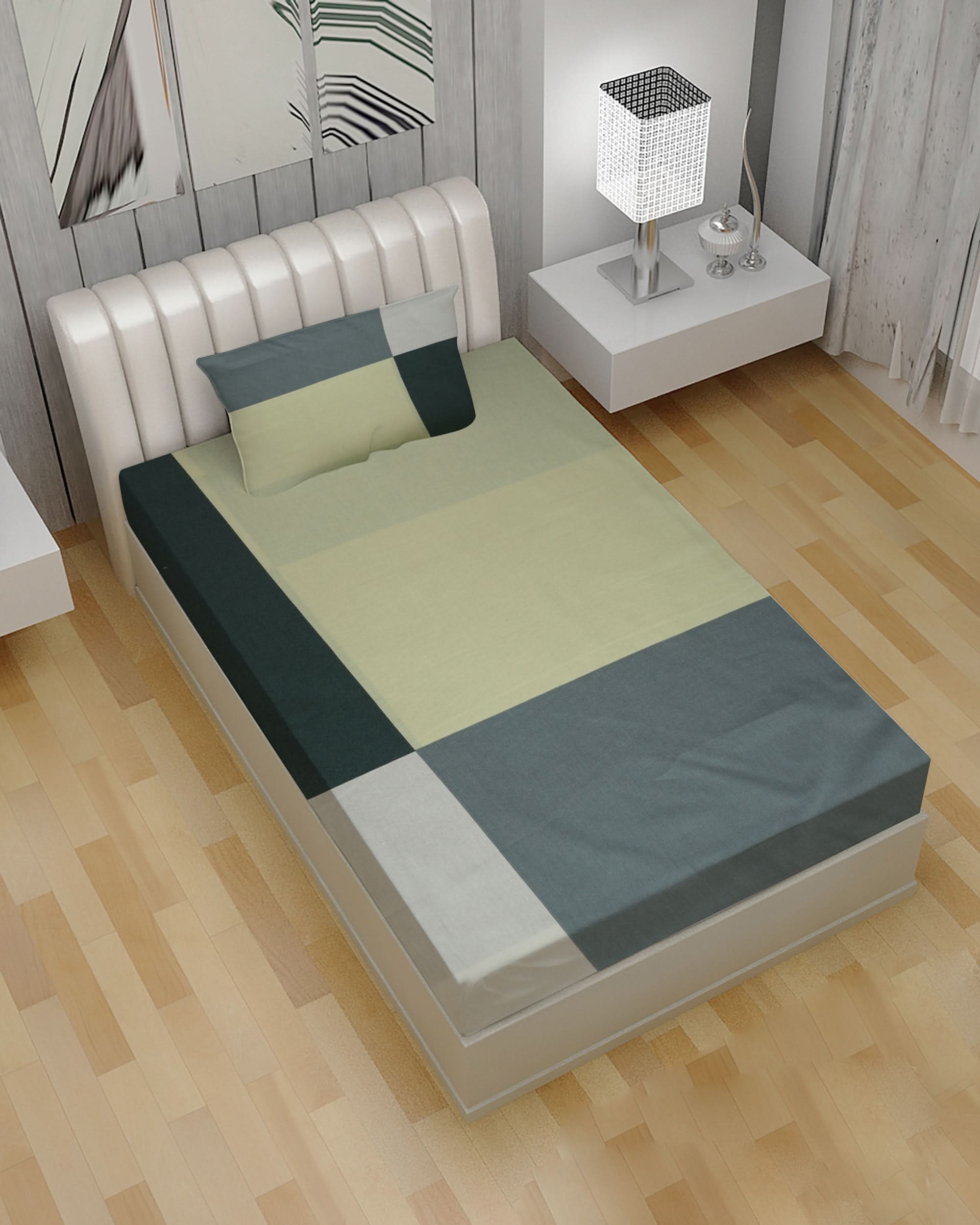 2-Piece Single Bedsheet Set, Single Size Bed Sheet, Chase Value, Chase Value