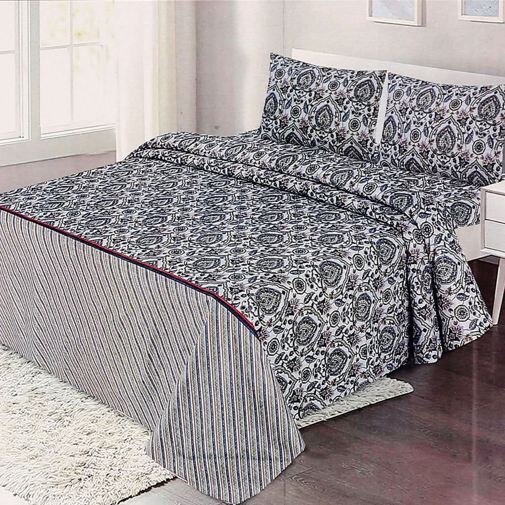 Valuable Double Bed Sheet Soft Feel - Multi Color, Double Size Bed Sheet, Chase Value, Chase Value