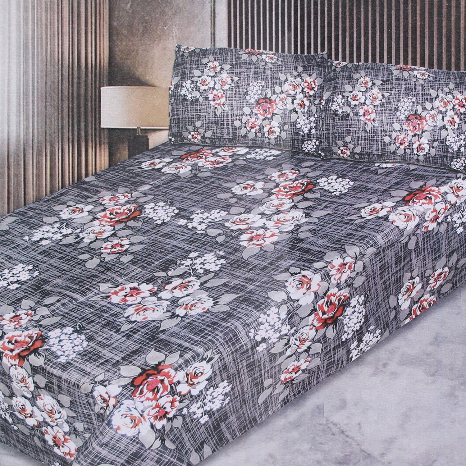 3D Double Bedsheets - Multi Color, Double Size Bed Sheet, Chase Value, Chase Value