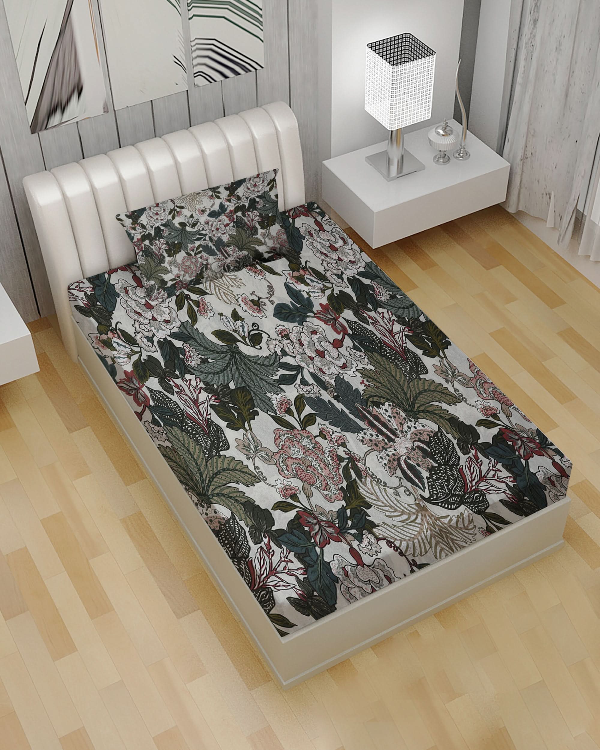2-Piece Single Bedsheet Set, Single Size Bed Sheet, Chase Value, Chase Value