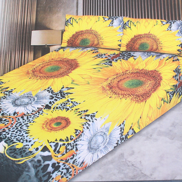 3D Double Bedsheets - Multi Color
