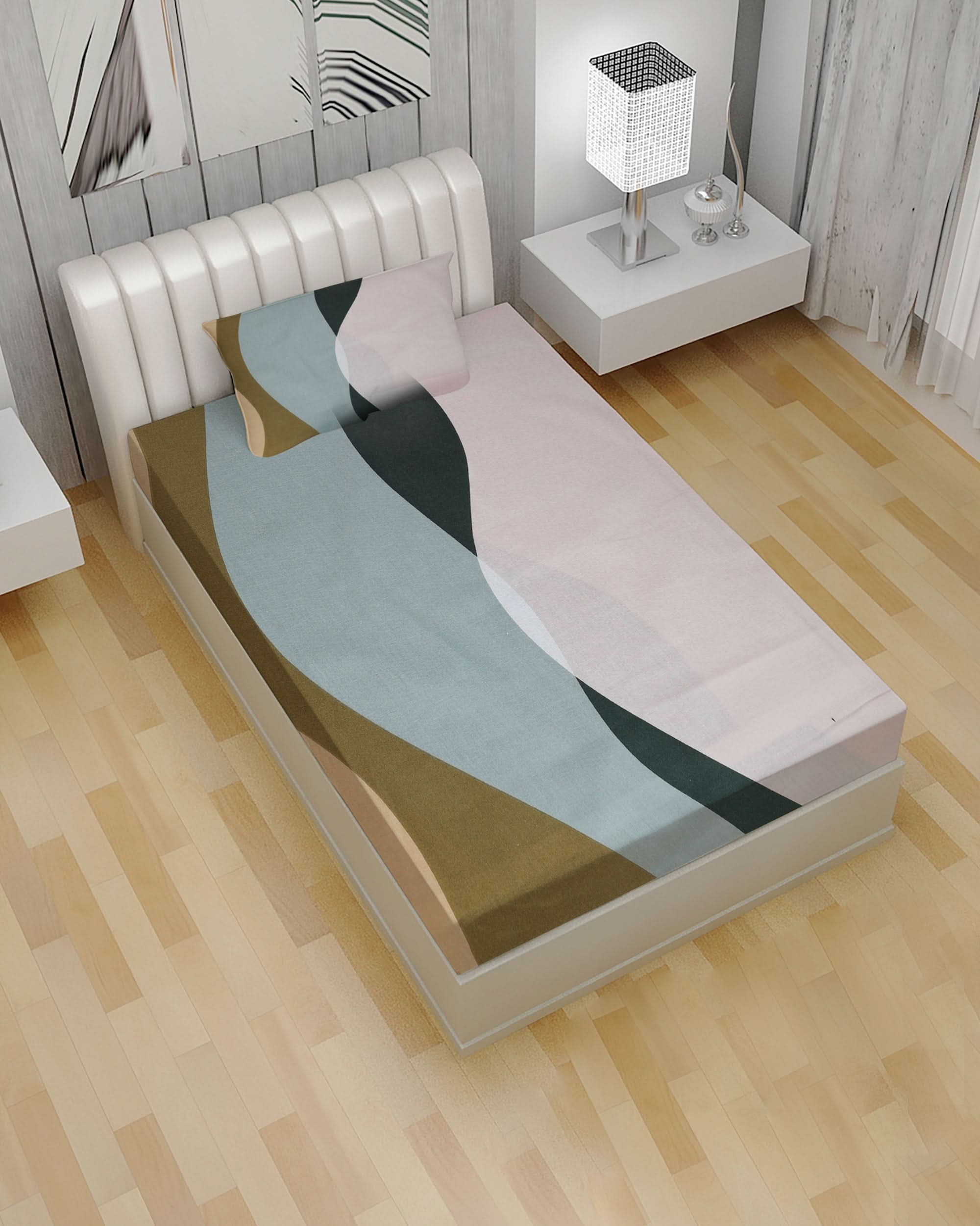 2-Piece Single Bedsheet Set, Single Size Bed Sheet, Chase Value, Chase Value
