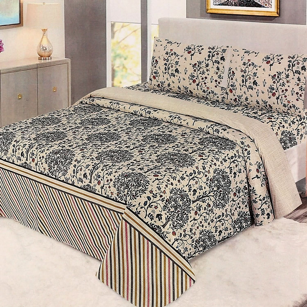 Valuable Double Bed Sheet Soft Feel - Multi Color, Double Size Bed Sheet, Chase Value, Chase Value