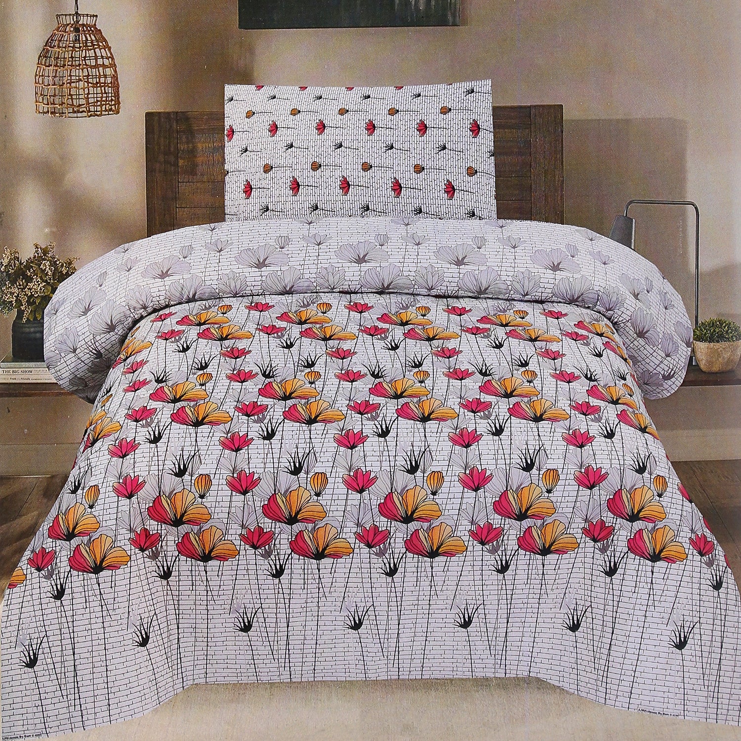 Valuables Single Bed Sheet - Salonika - AA8, Single Size Bed Sheet, Chase Value, Chase Value