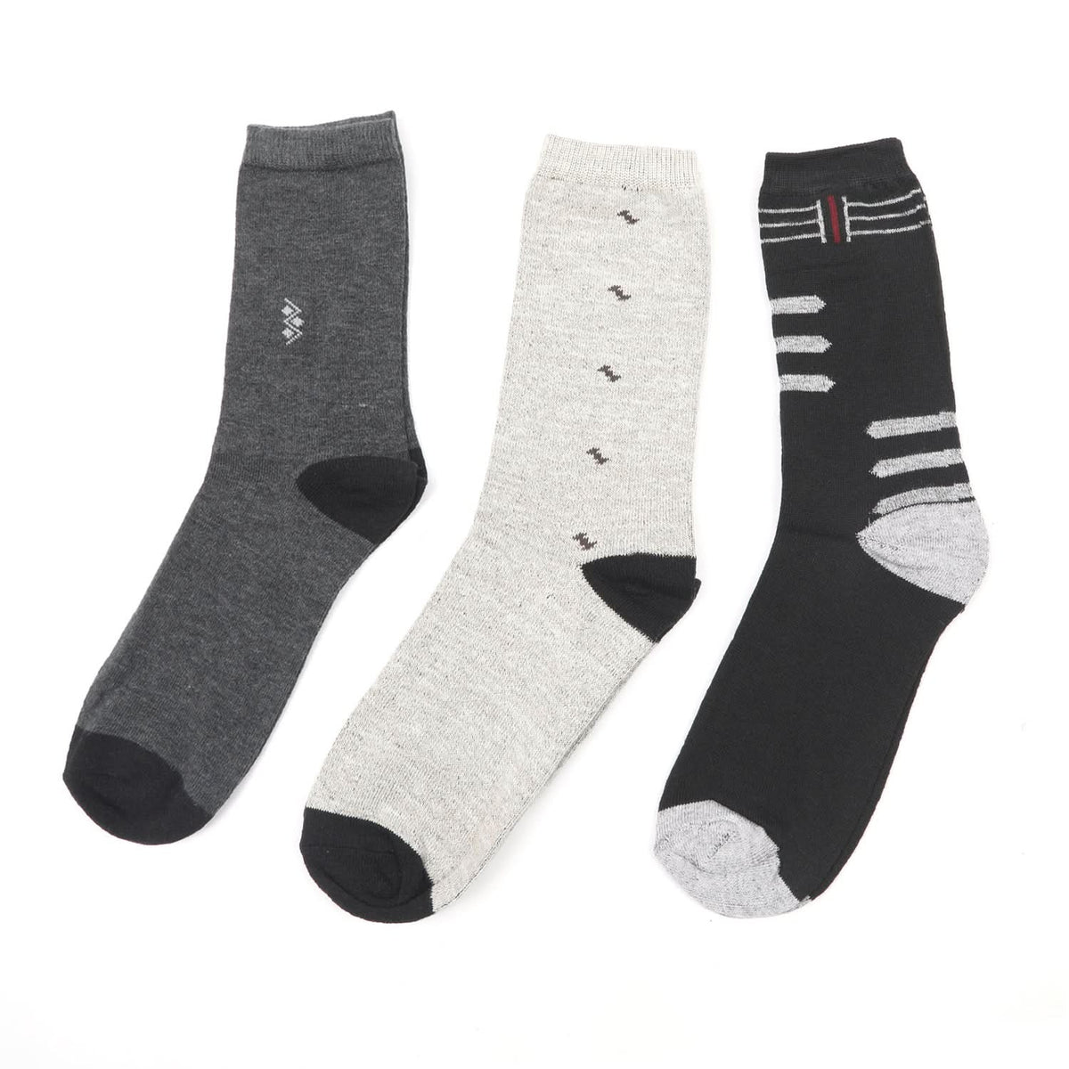 Men’s 3pcs Socks - Multi Color, Men's Socks, Chase Value, Chase Value