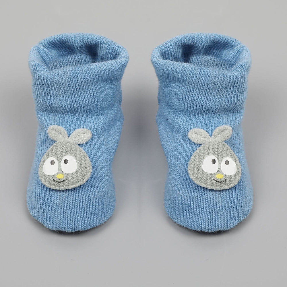 Newborn Card Booties - Grey, Newborn Caps, Shoes & Socks, Chase Value, Chase Value