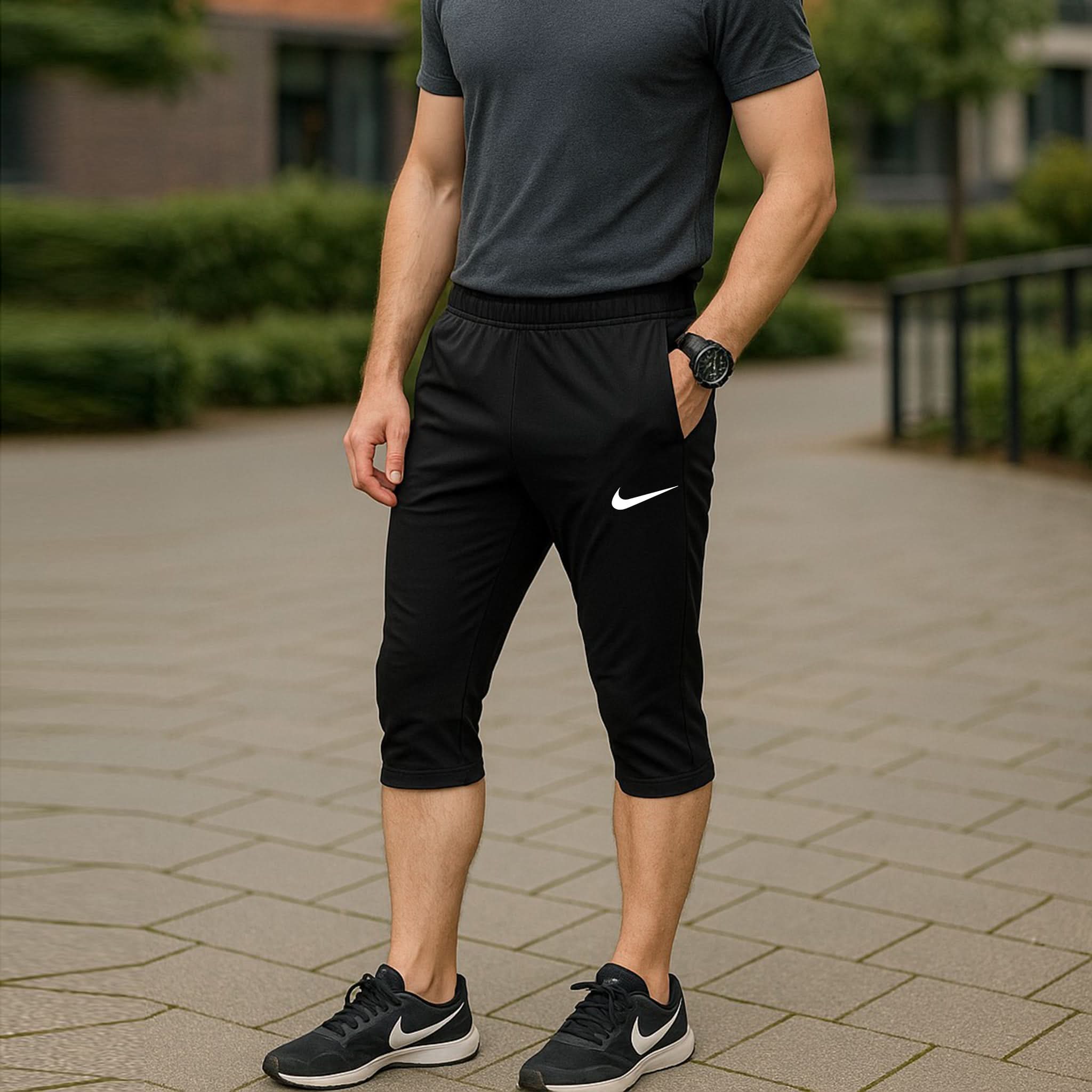 Men's Fancy 3QTR -Black, Men's Shorts, Chase Value, Chase Value