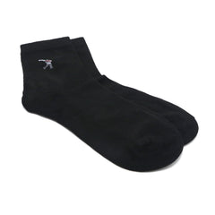 Men's Long Ankle Socks - Black