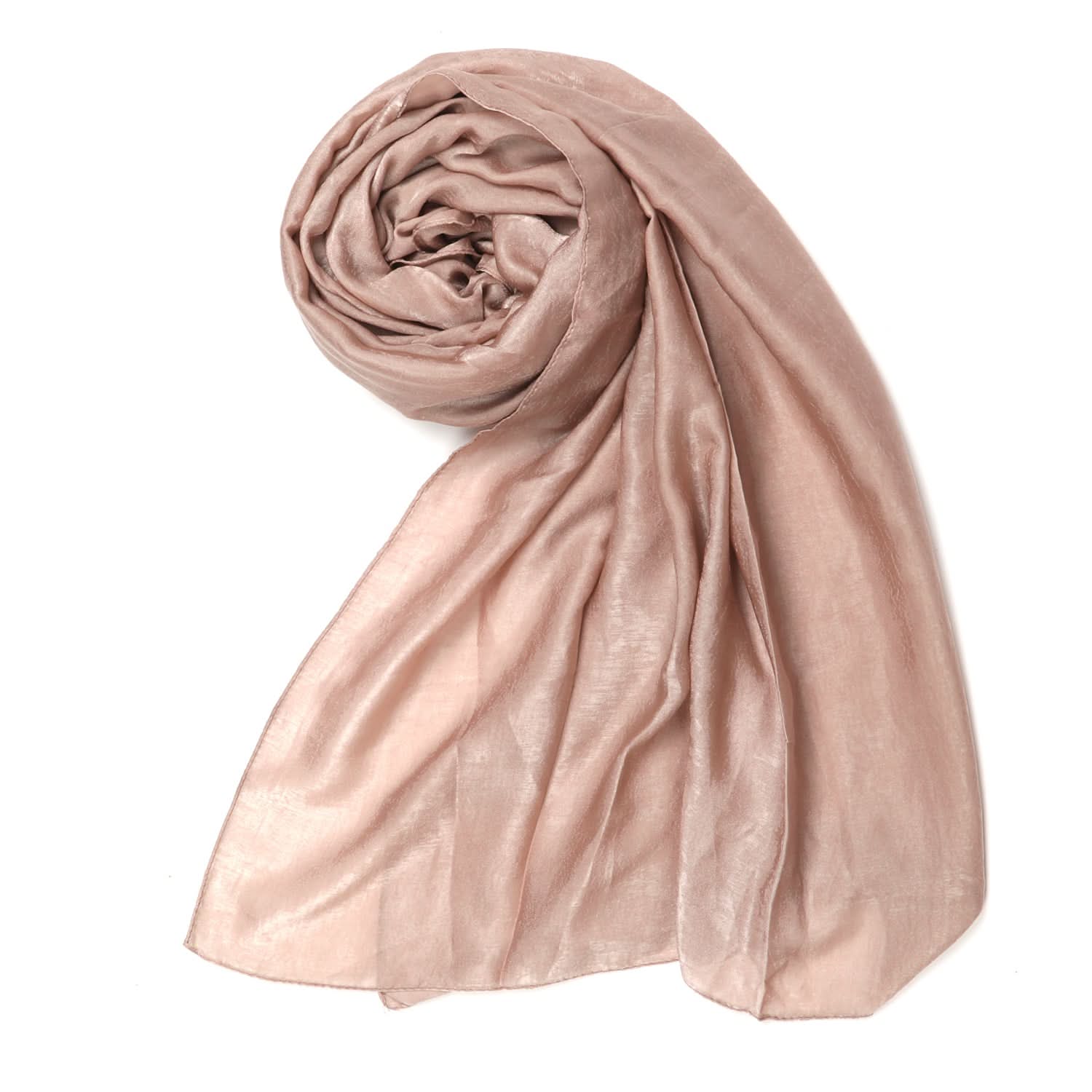 Women's Dyed Velvet Scarf - Beige, Women Scarf Pins & Brooches, Chase Value, Chase Value