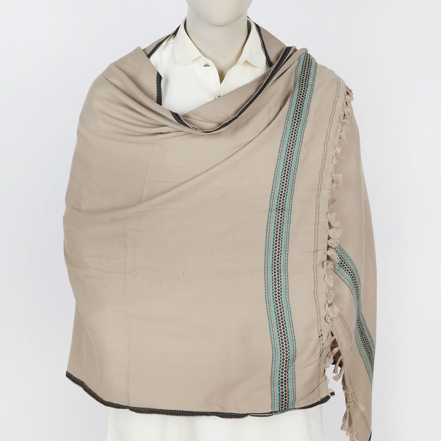 Men's Shawl - Beige, Men's Shawls & Mufflers, Chase Value, Chase Value