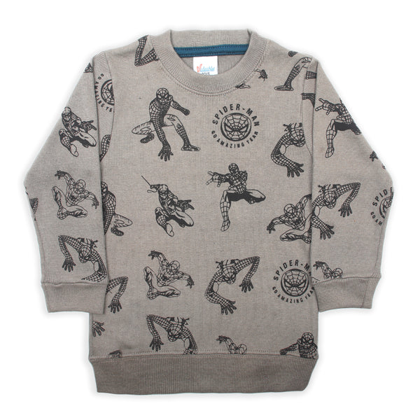 Boys Full Sleeves SweatShirt - Beige