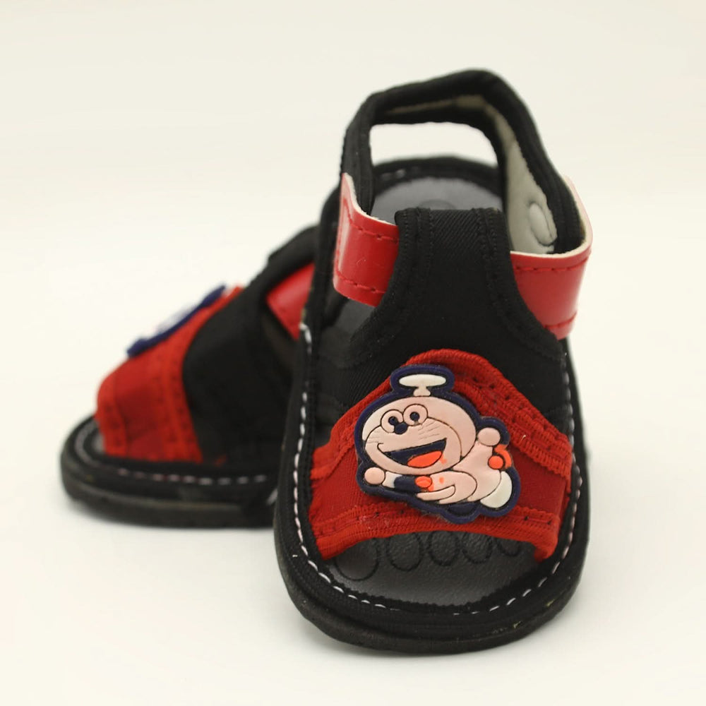 Newborn Boys Sandal- Black &amp; Red, Newborn Caps, Shoes & Socks, Chase Value, Chase Value