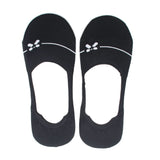 Women's 2Pc Loafer Socks - Black, Women Socks Stocking & Gloves, Chase Value, Chase Value
