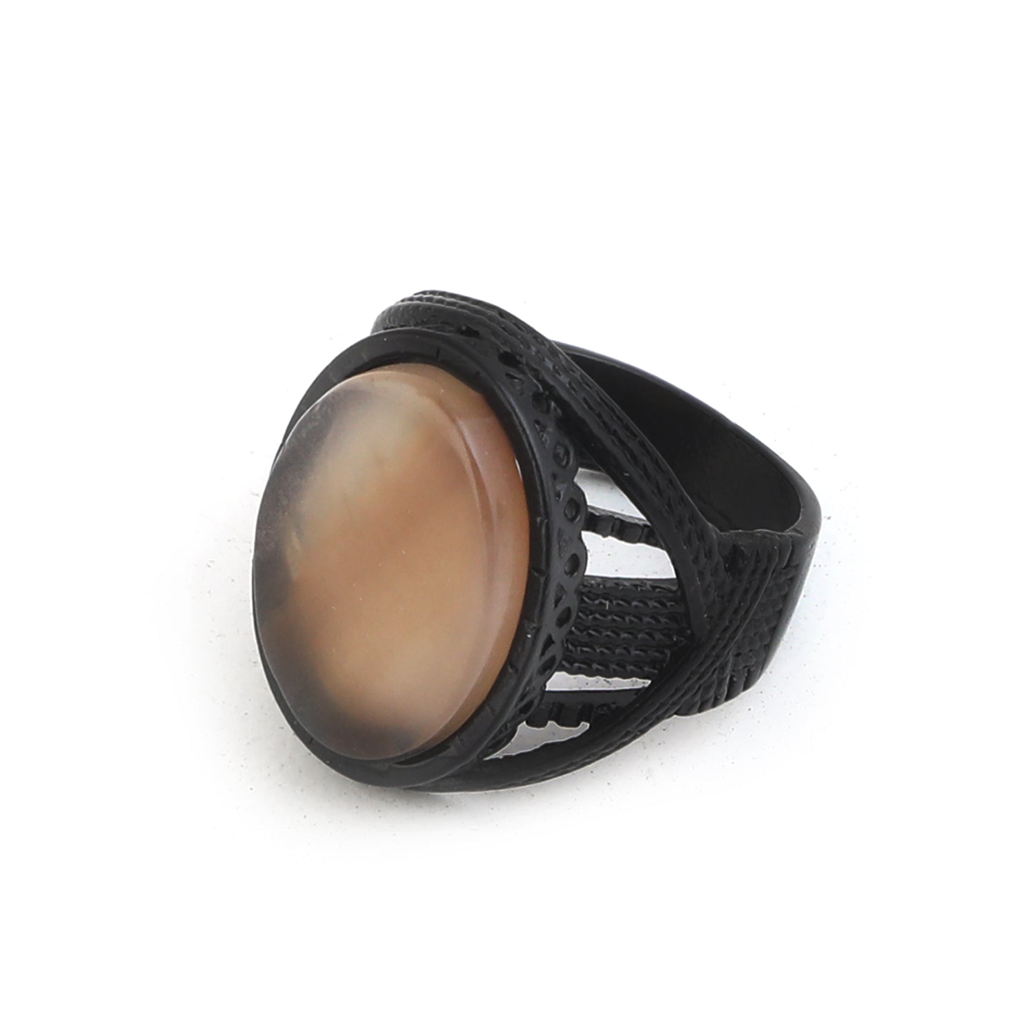 Mens' Durable Fing Ring for Daily Wear - Black, Men's Jewellery, Chase Value, Chase Value