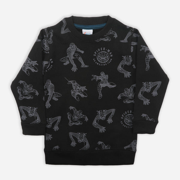 Boys Full Sleeves SweatShirt - Black