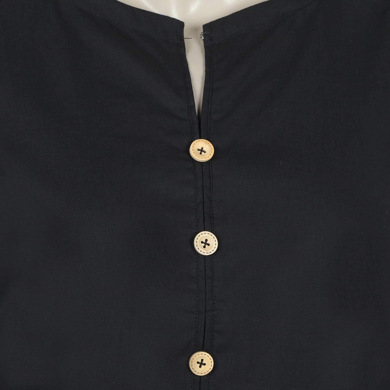 Women's Plain Kurti - Black, Women Ready Kurtis, Chase Value, Chase Value