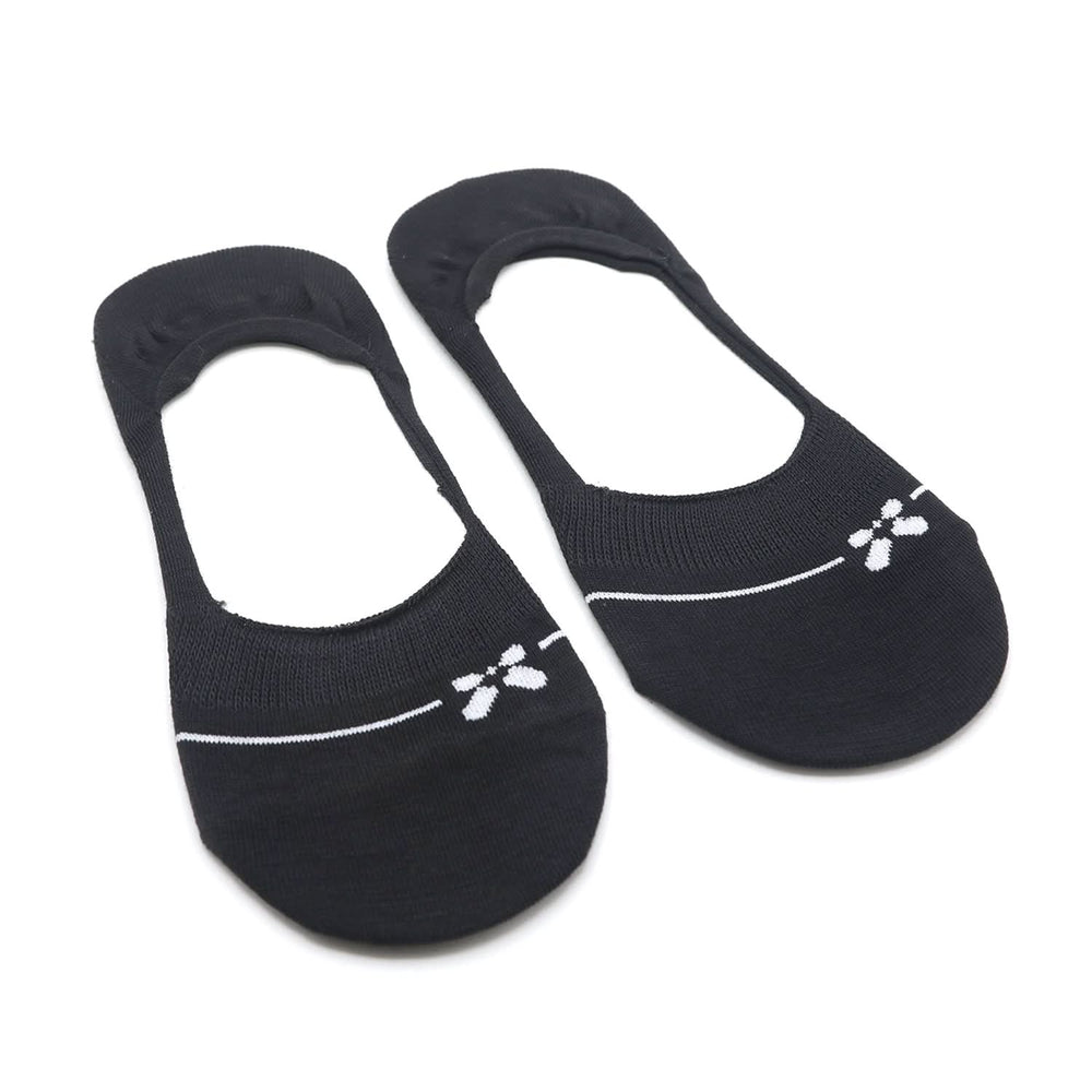 Women's 2Pc Loafer Socks - Black, Women Socks Stocking & Gloves, Chase Value, Chase Value