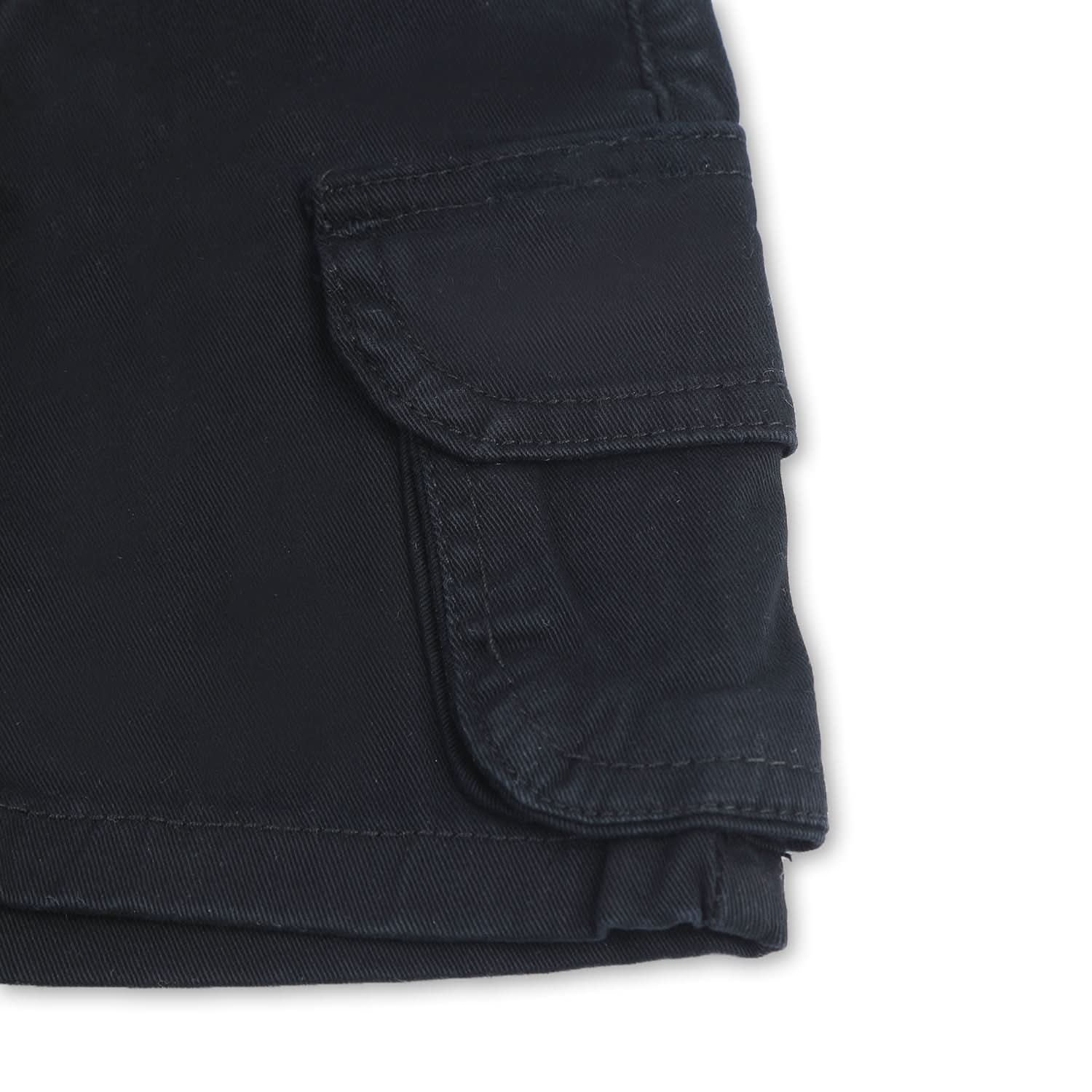 Boys Cotton Short - Black, Boys Shorts, Chase Value, Chase Value