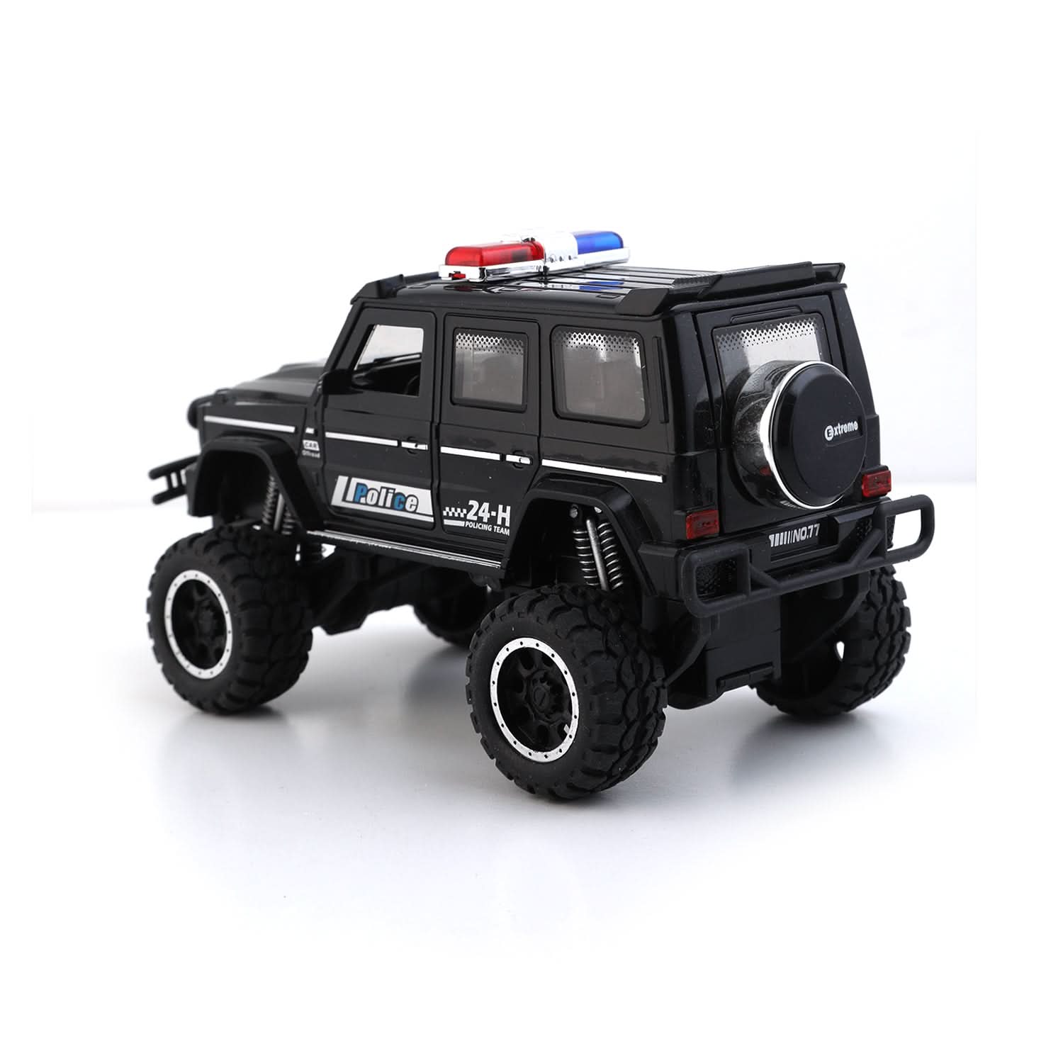 Friction Police Jeep Counter Toy  - Black, Non-Remote Control, Chase Value, Chase Value