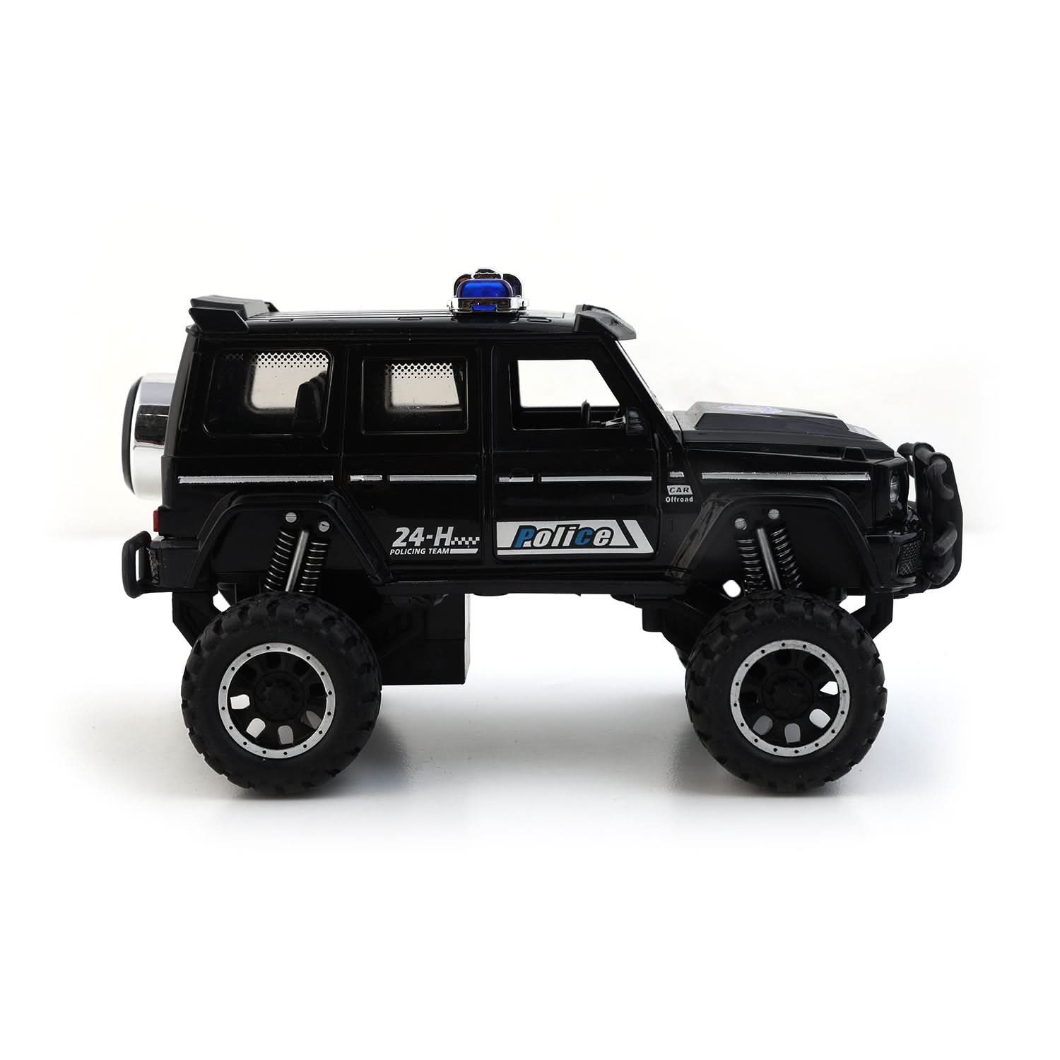 Friction Police Jeep Counter Toy  - Black, Non-Remote Control, Chase Value, Chase Value